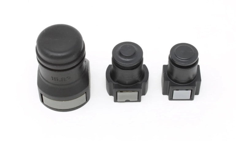 AEROMOTIVE Cap Kit Quick Connect 1x 5/8 1x 3/8 1x 5/16 Fittings Hoses and Valves Fittings and Plugs main image