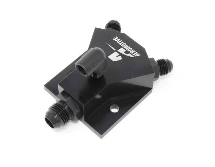 AEROMOTIVE Fitting Kit Y-Block 1x 6an  2x 6an  1/8-NPT Fittings Hoses and Valves Fittings and Plugs main image