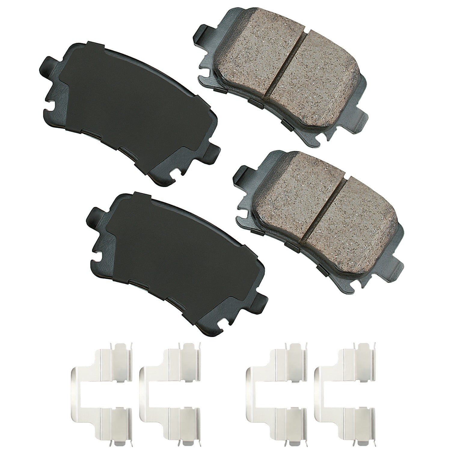 Akebono Brake Pads Rear Audi A3 06-10 Quattro 06-09 Brake Systems And Components Disc Brake Pads main image