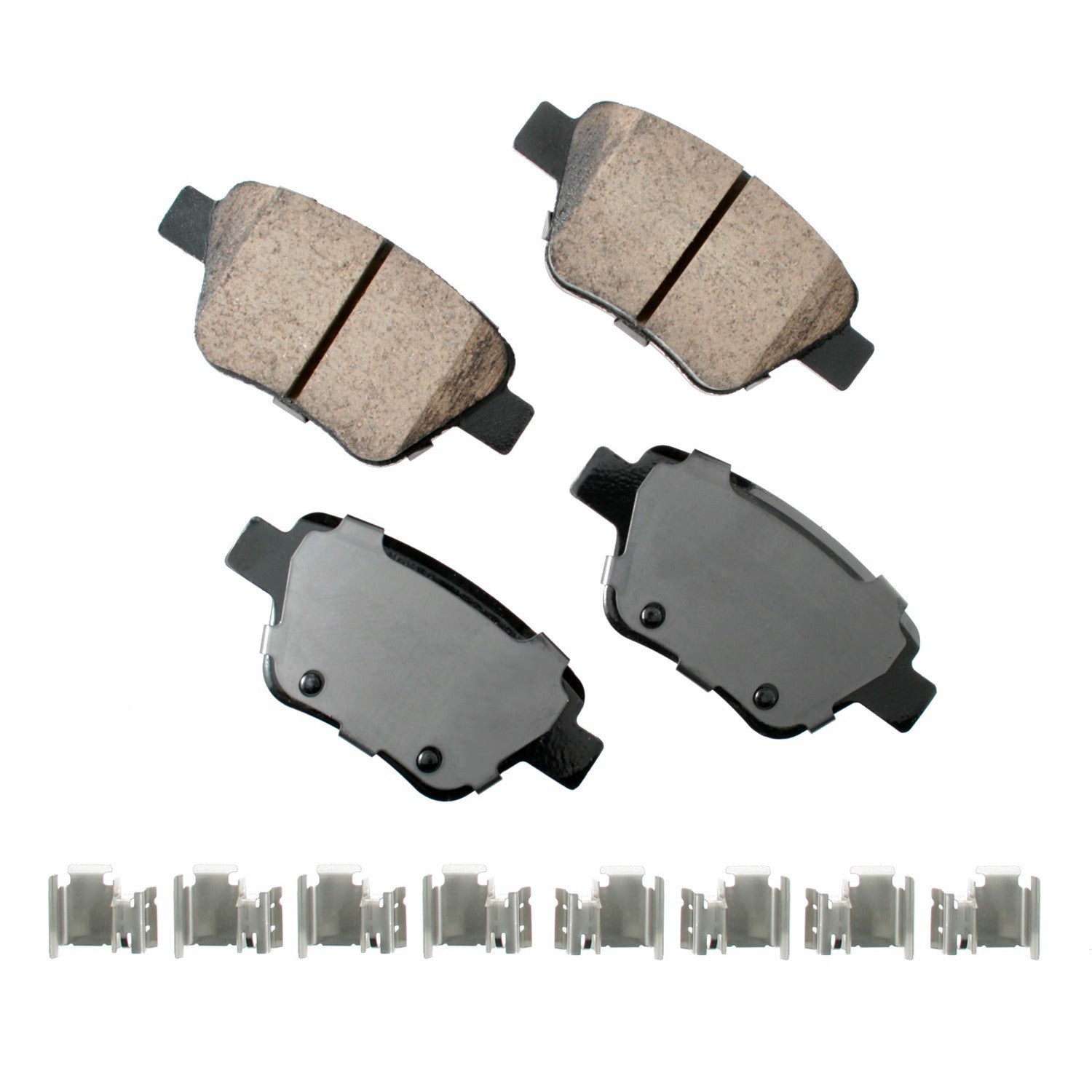 Akebono Brake Pads Rear Audi A3 11-13 Quattro 10-13 Brake Systems And Components Disc Brake Pads main image