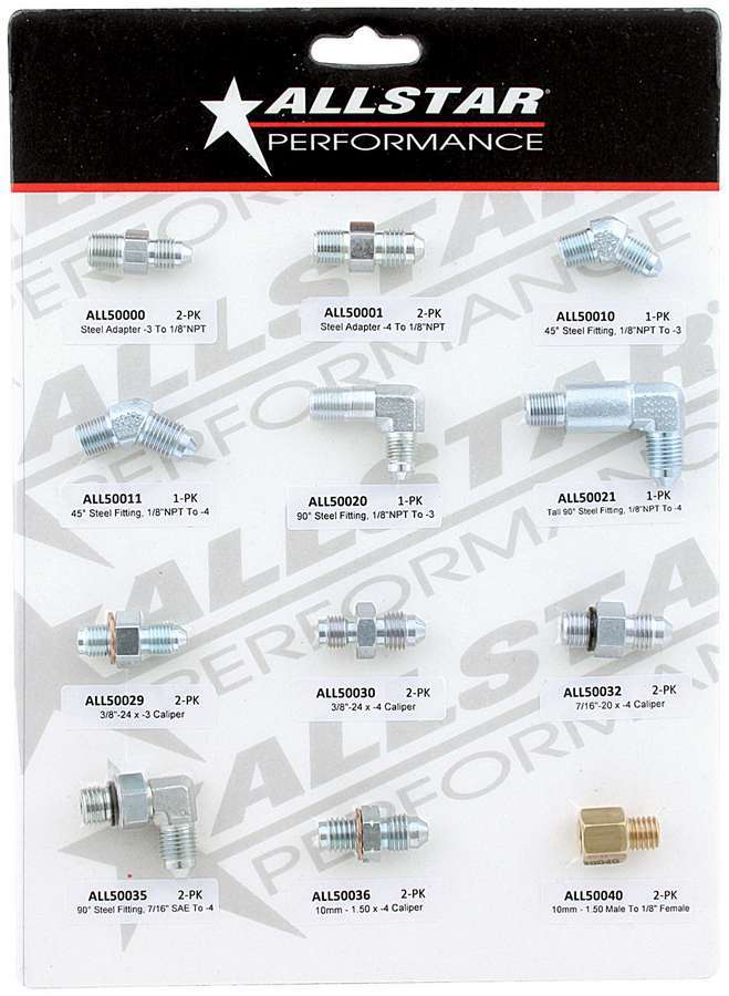 ALLSTAR PERFORMANCE Brake Fitting Display 1 of 4 Promotional Collectables and Apparel Promotional main image
