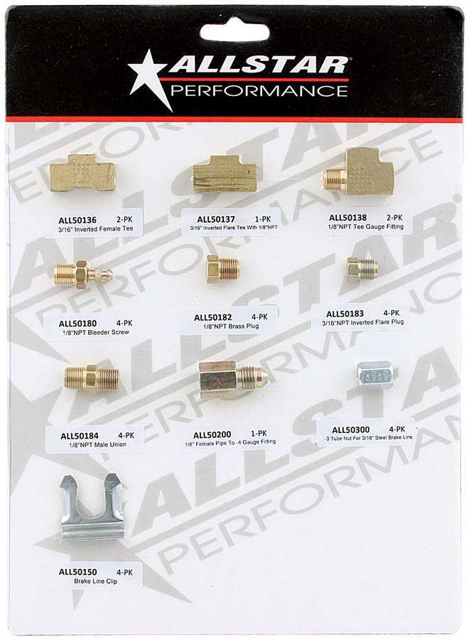 ALLSTAR PERFORMANCE Brake Fitting Display 4 of 4 Promotional Collectables and Apparel Promotional main image