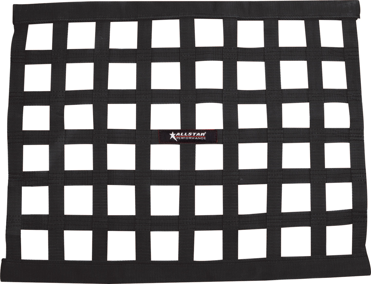 ALLSTAR PERFORMANCE Window Net Ribbon Style 18 x 24 Black Non-SFI Safety Equipment Window Nets and Components main image