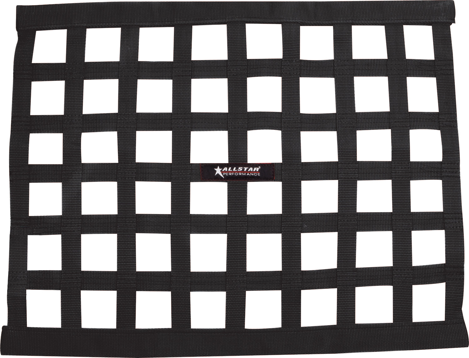 ALLSTAR PERFORMANCE Window Net Ribbon Style 18 x 24 Black Non-SFI Safety Equipment Window Nets and Components main image