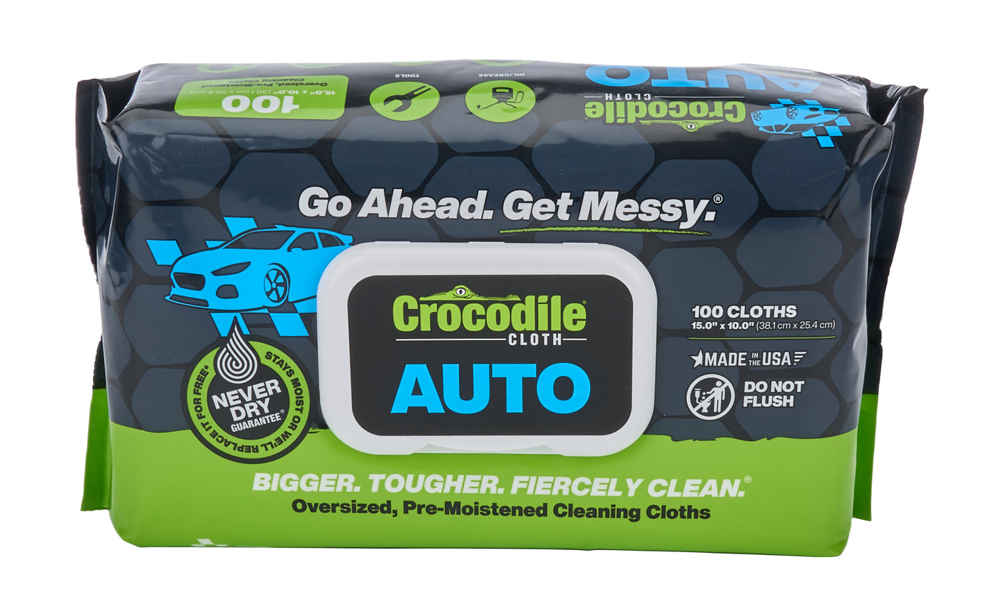 ALLSTAR PERFORMANCE Croc Cloth Auto 100pk Oils, Fluids and Sealer Cleaners and Degreasers main image