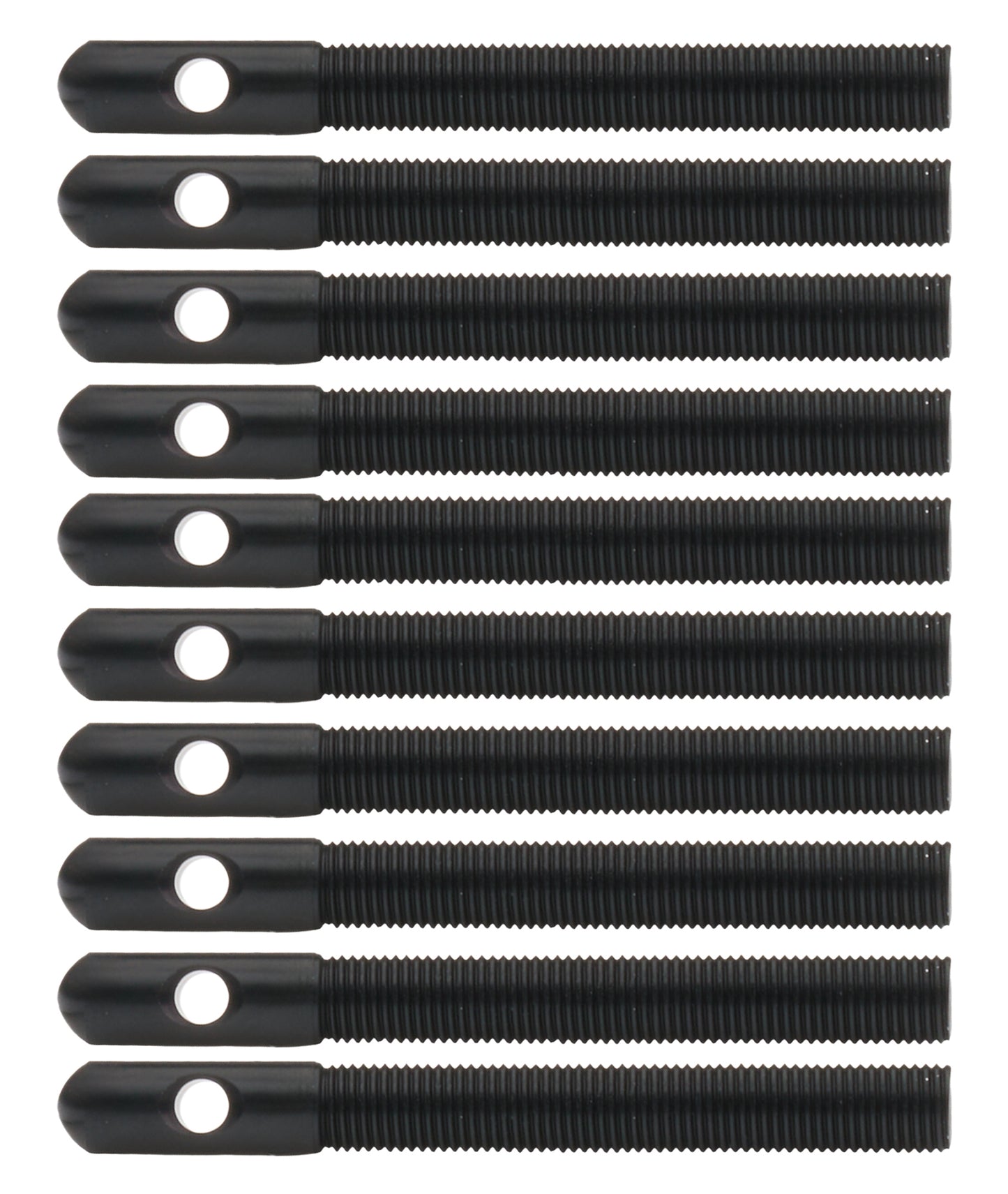 ALLSTAR PERFORMANCE Aluminum Hood Pins 3/8in Black 10pk Fasteners Body Fastener Kits main image