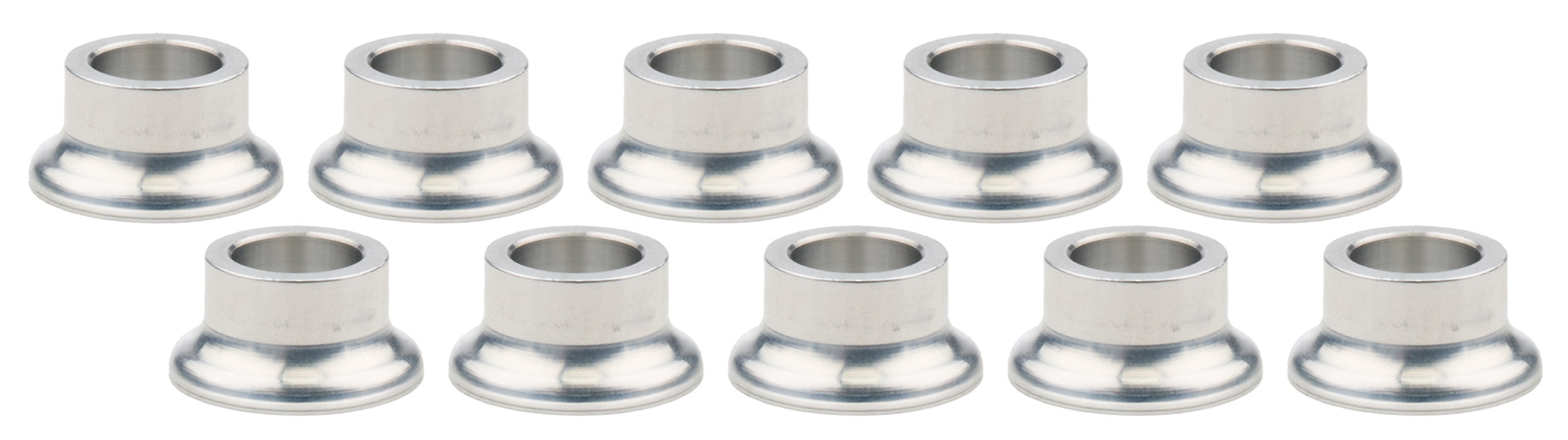ALLSTAR PERFORMANCE Tapered Spacers Alum 1/2in ID x 1/2 Long 10pk Suspension and Components Bushings and Mounts main image