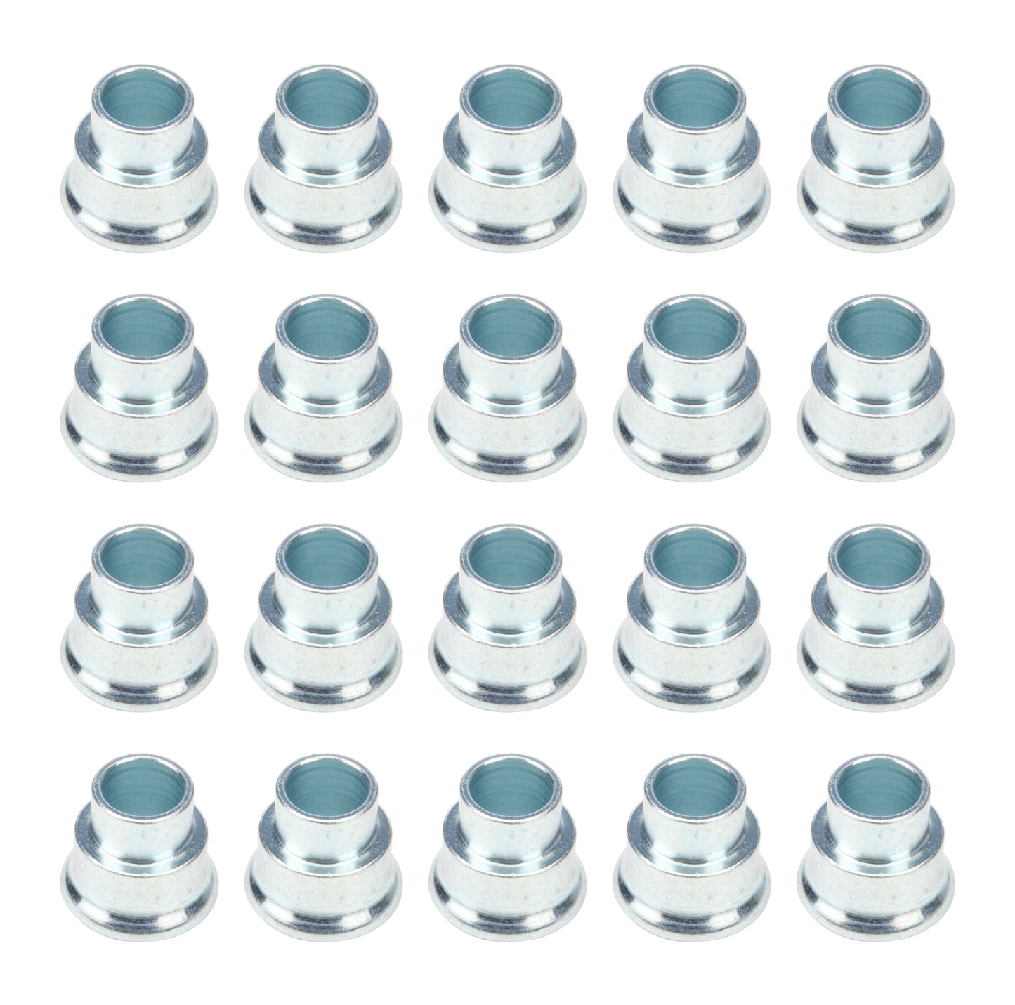 Allstar Performance Reducer Spacers 5/8 to 1/2 x 1/2 Steel 20pk Rod Ends Clevises and Components Rod End Bushings main image