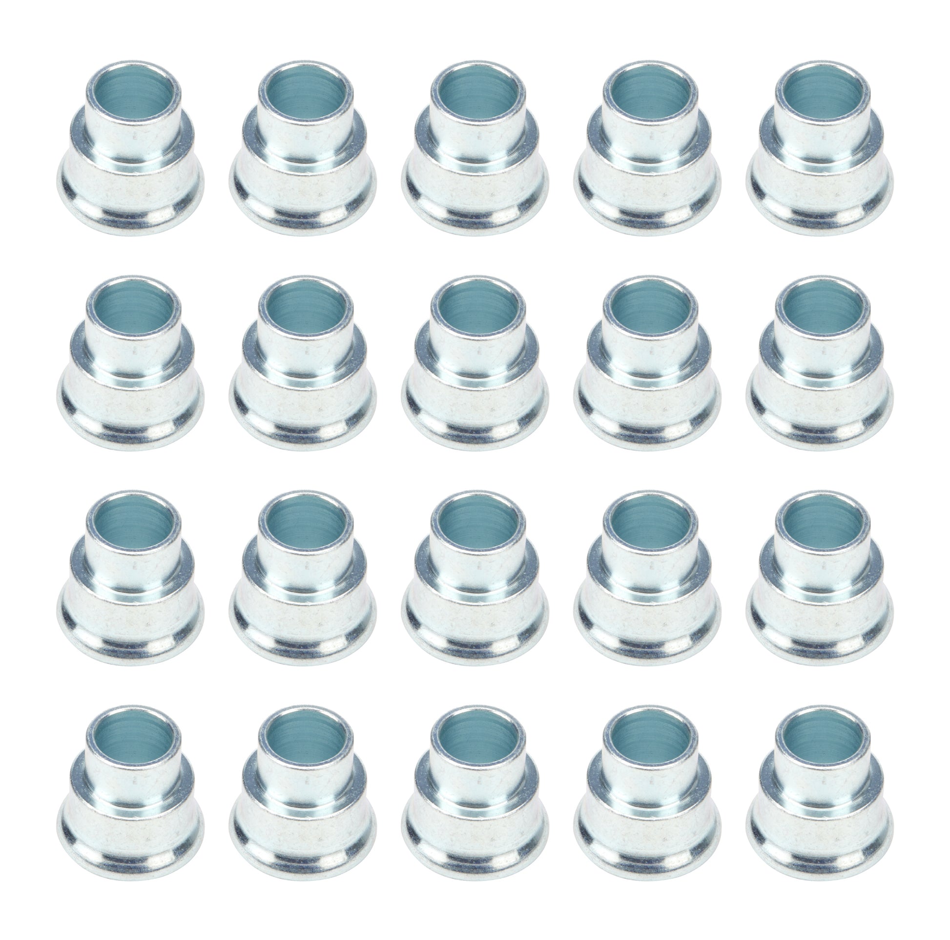 Allstar Performance Reducer Spacers 5/8 to 1/2 x 1/2 Steel 20pk Rod Ends Clevises and Components Rod End Bushings main image