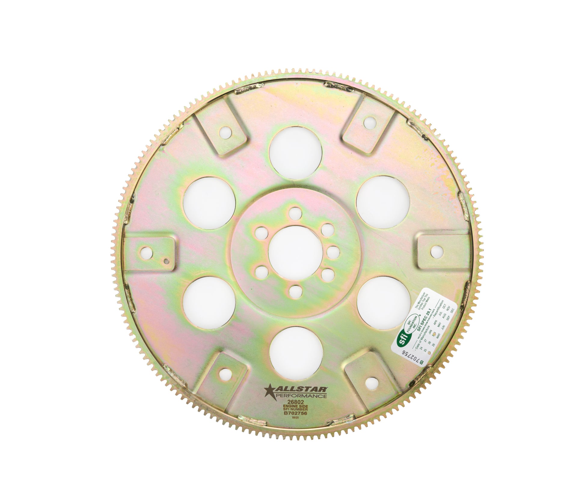 ALLSTAR PERFORMANCE Flexplate 168T SFI Internal Balance 86-up Drivetrain Automatic Transmissions and Components main image