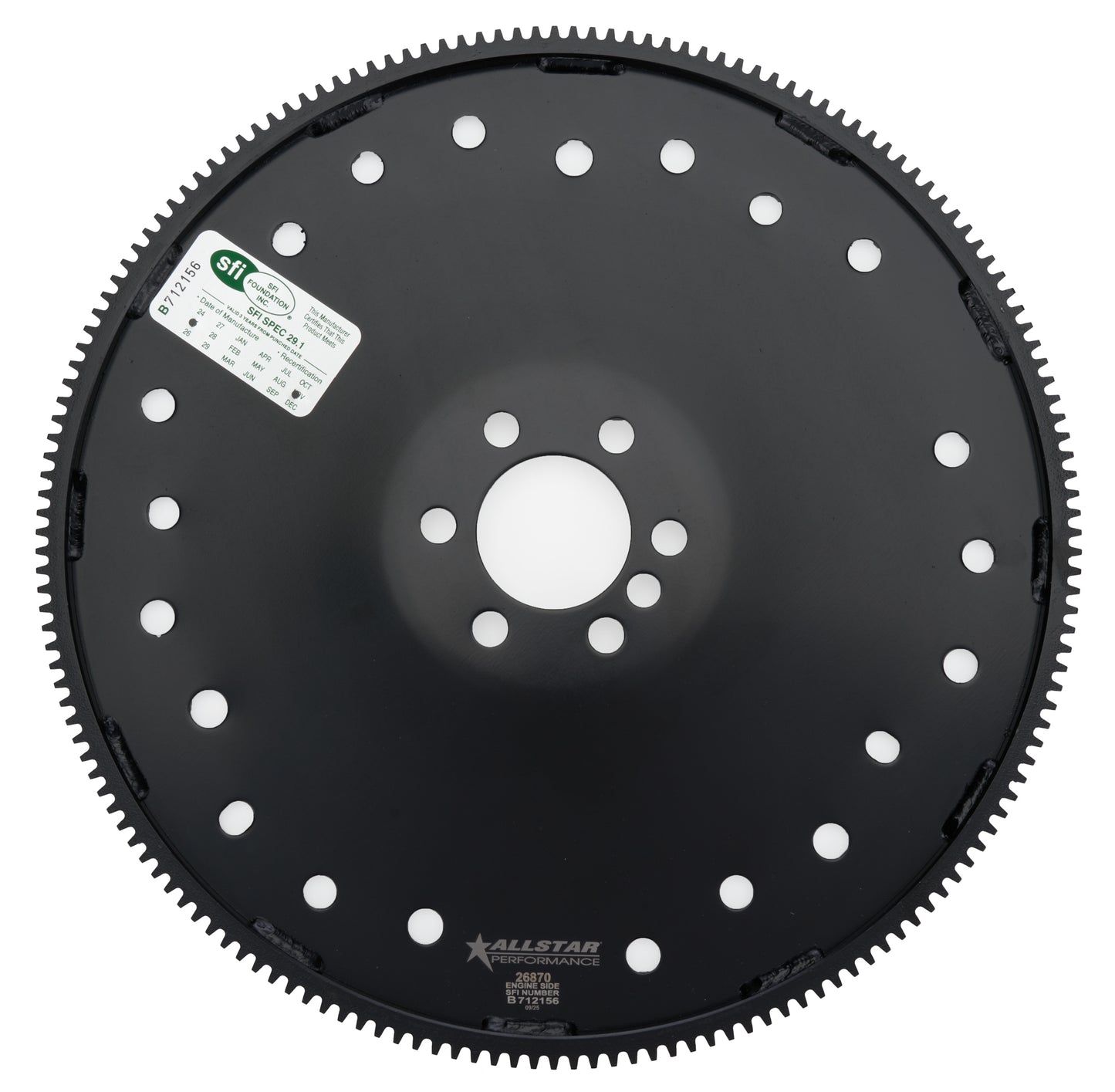 ALLSTAR PERFORMANCE Flexplate 168T SFI GM LS Dished Solid Drivetrain Automatic Transmissions and Components main image