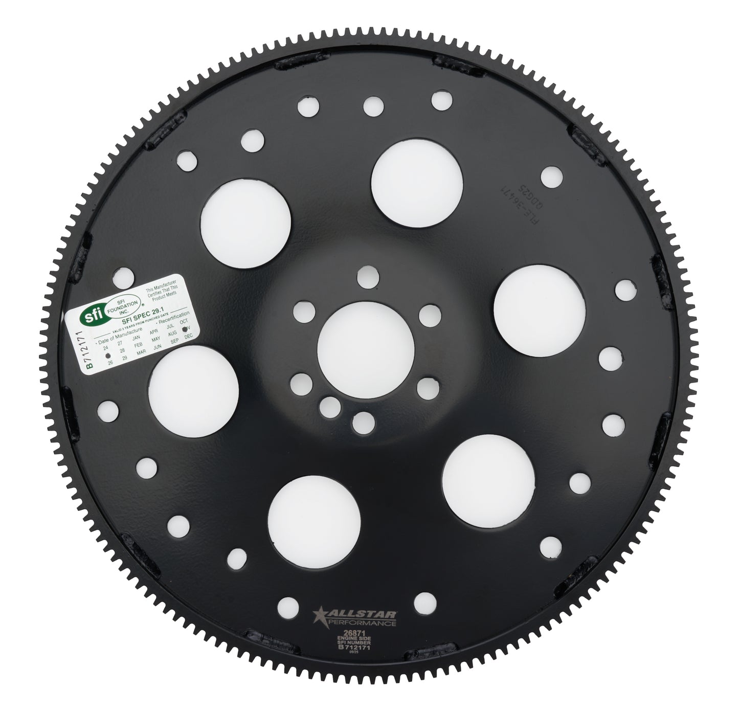 ALLSTAR PERFORMANCE Flexplate 168T SFI GM LS Dished w/Holes Drivetrain Automatic Transmissions and Components main image