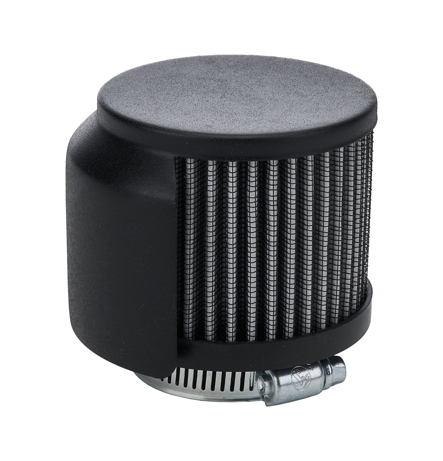 ALLSTAR PERFORMANCE V/C Breather w/ Shield Black 1-1/2in Engines and Components Engine Covers, Pans and Dress-Up Components main image