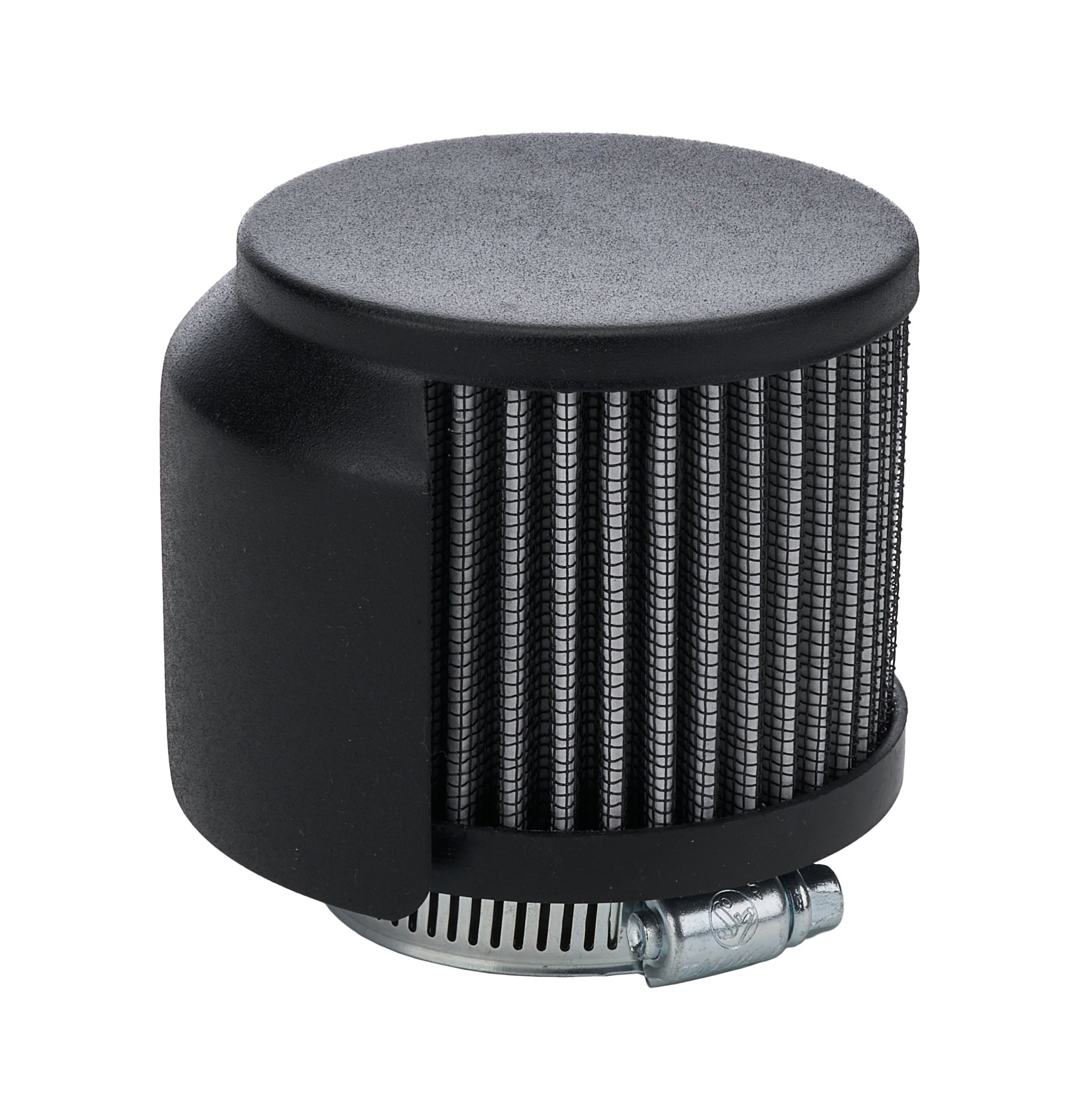 ALLSTAR PERFORMANCE V/C Breather w/ Shield Black 1-1/2in Engines and Components Engine Covers, Pans and Dress-Up Components main image