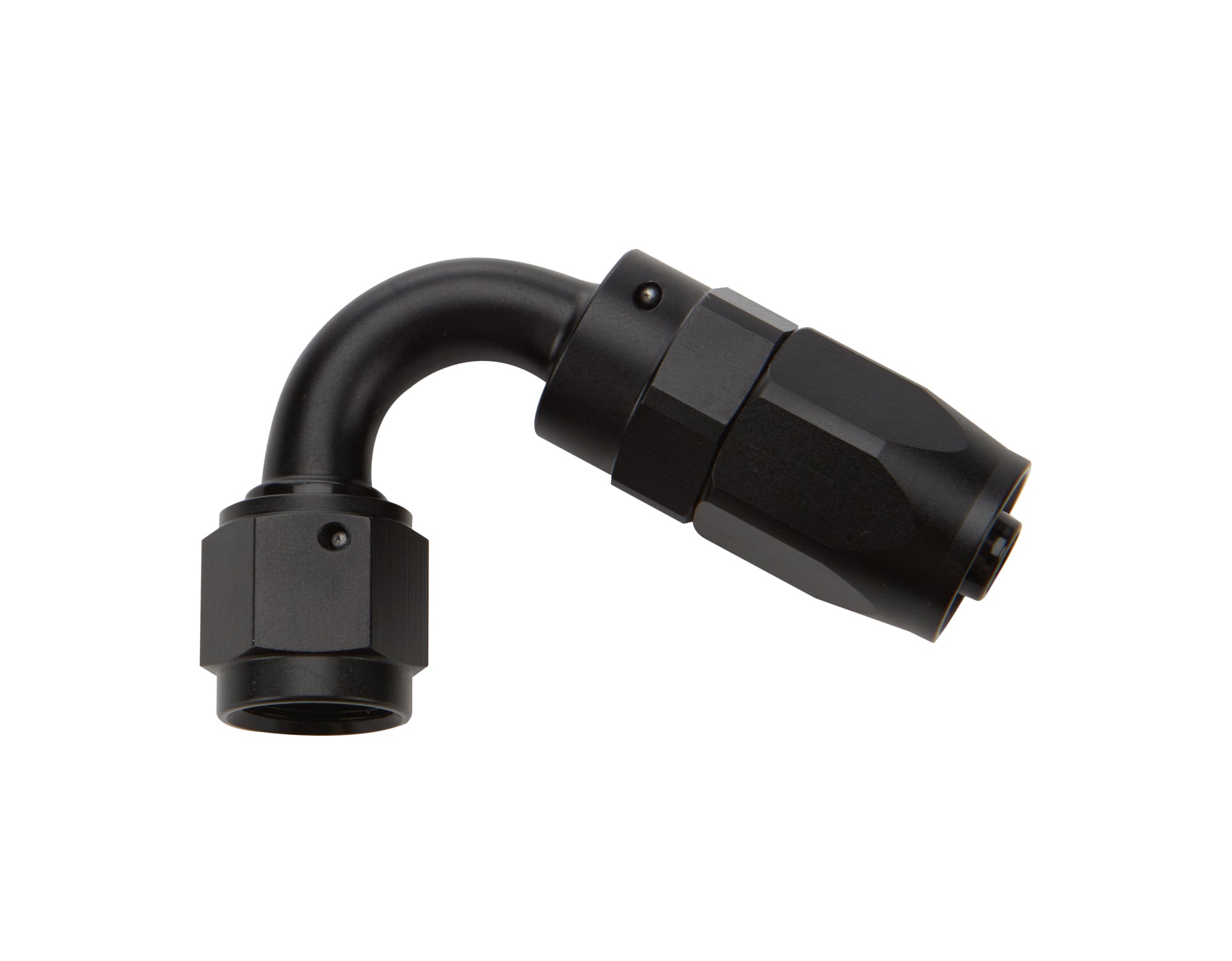 Allstar Performance Reusable Hose End Black 120 Deg Elbow -6 Fittings and Plugs Hose Ends main image