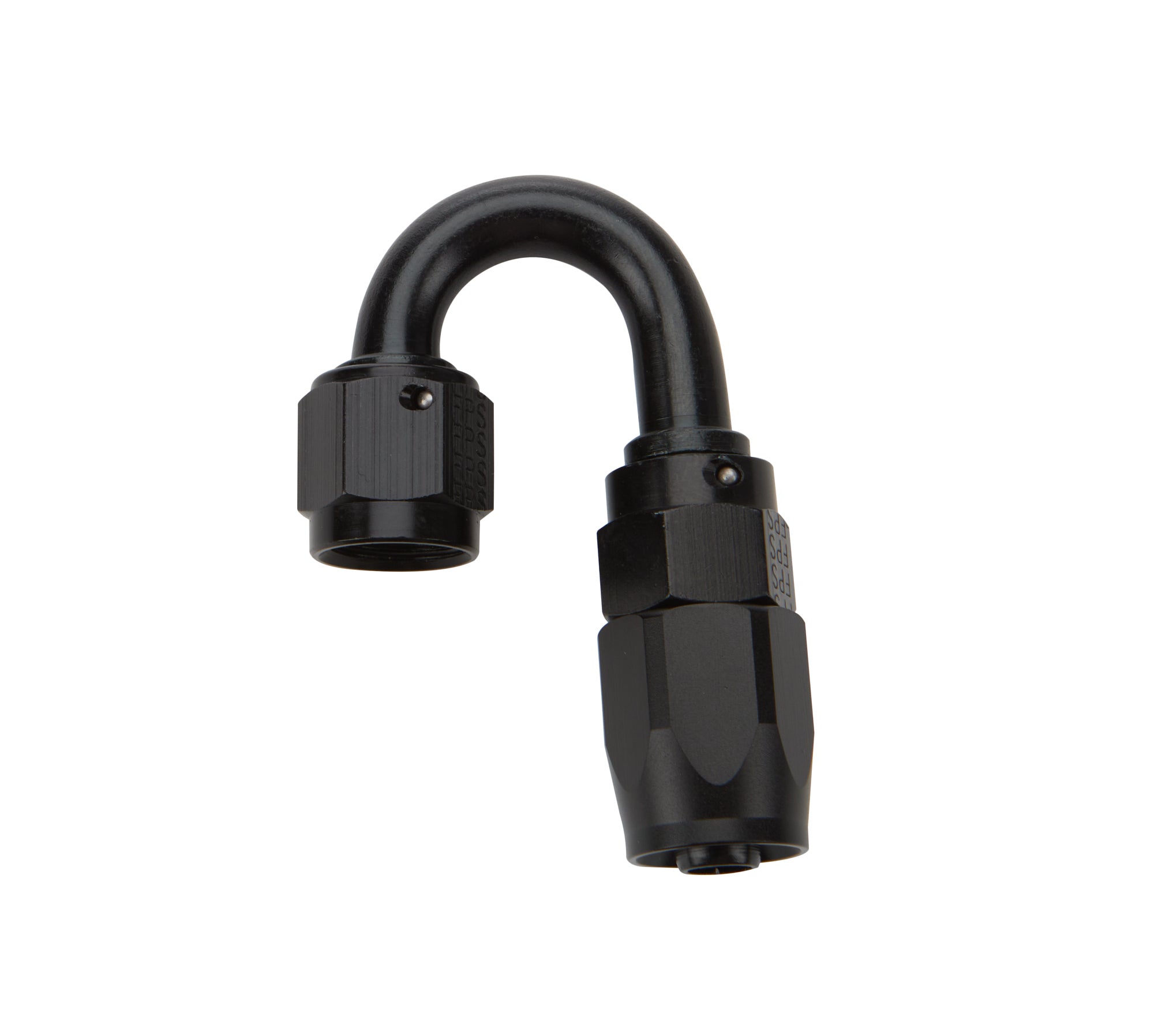 Allstar Performance Reusable Hose End Black 180 Deg Elbow -6 Fittings and Plugs Hose Ends main image