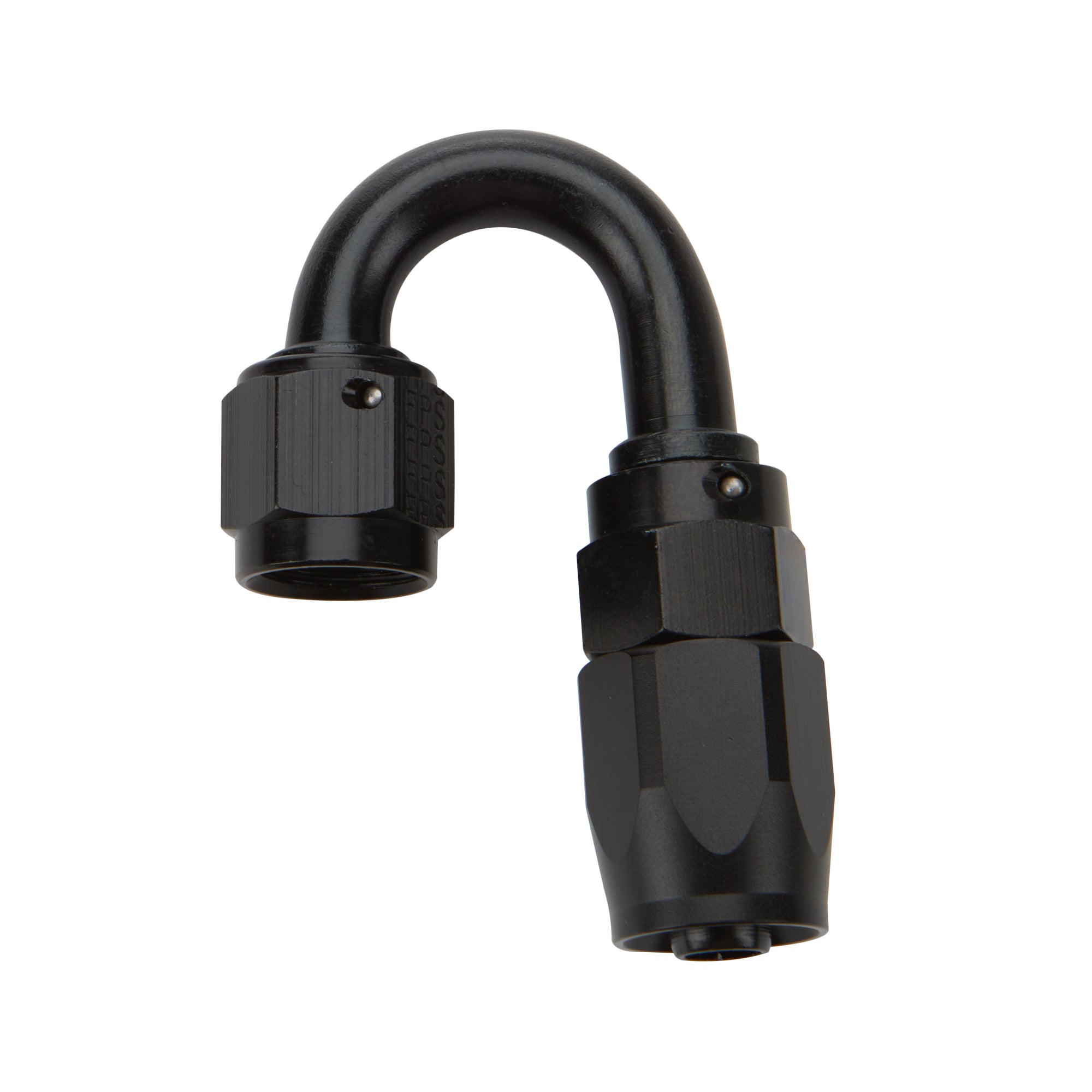 Allstar Performance Reusable Hose End Black 180 Deg Elbow -8 Fittings and Plugs Hose Ends main image