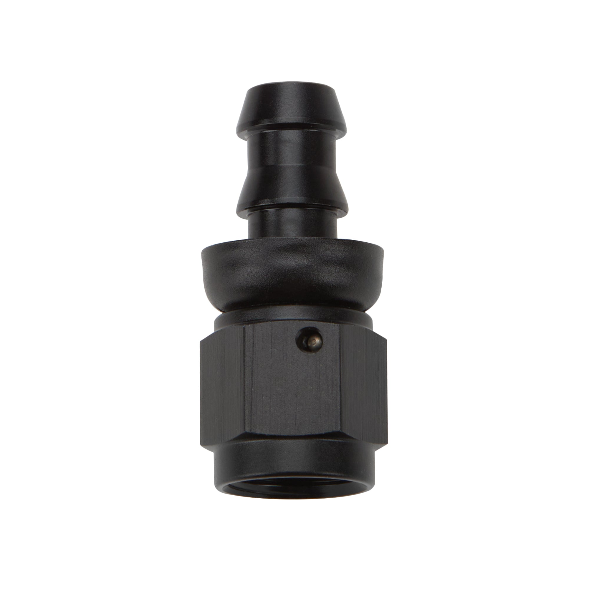 Allstar Performance Pushlock Hose End Black Straight -4 Fittings and Plugs Hose Ends main image