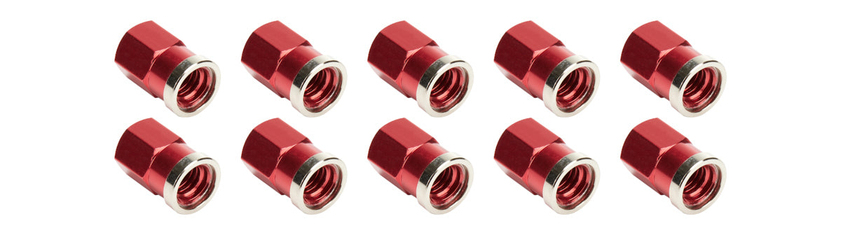 Allstar Performance QC Cover Nuts Short Red 10pk Drivetrain Fastener Kits Differential Cover Fastener Kits main image