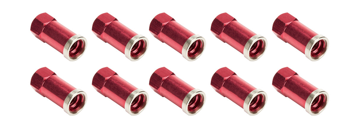 Allstar Performance QC Cover Nuts Long Red 10pk Drivetrain Fastener Kits Differential Cover Fastener Kits main image