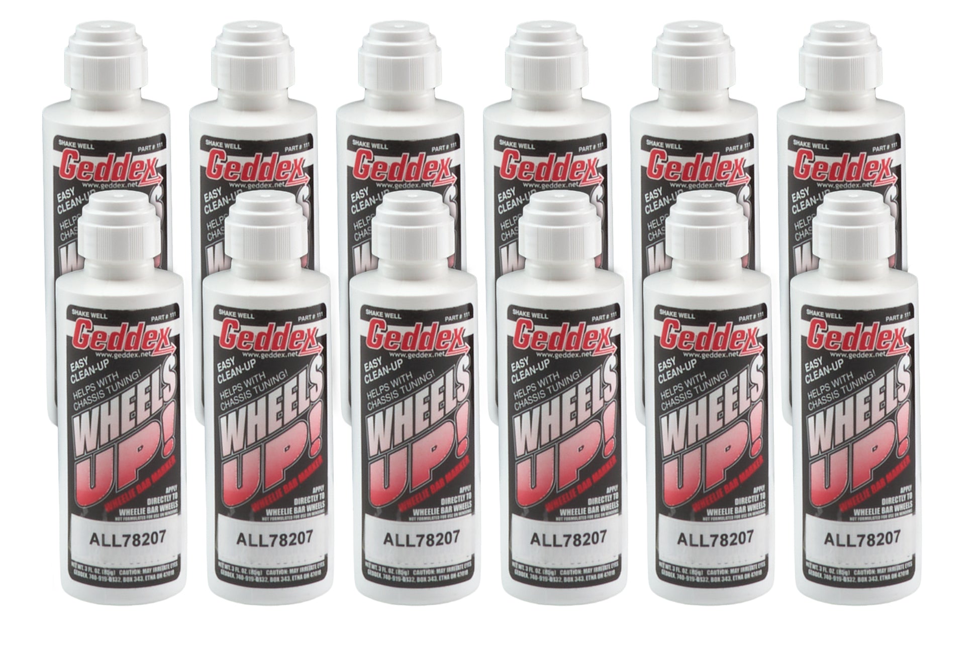 ALLSTAR PERFORMANCE Wheels Up Wheelie Bar Marker White 12pk Tools Shop Equipment main image
