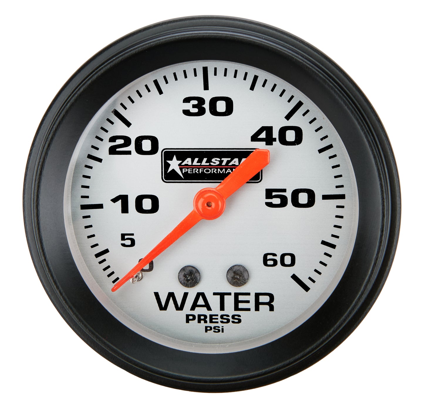 ALLSTAR PERFORMANCE Water Pressure Gauge 0-60psi 2-5/8in Gauges and Accessories Individual Gauges main image