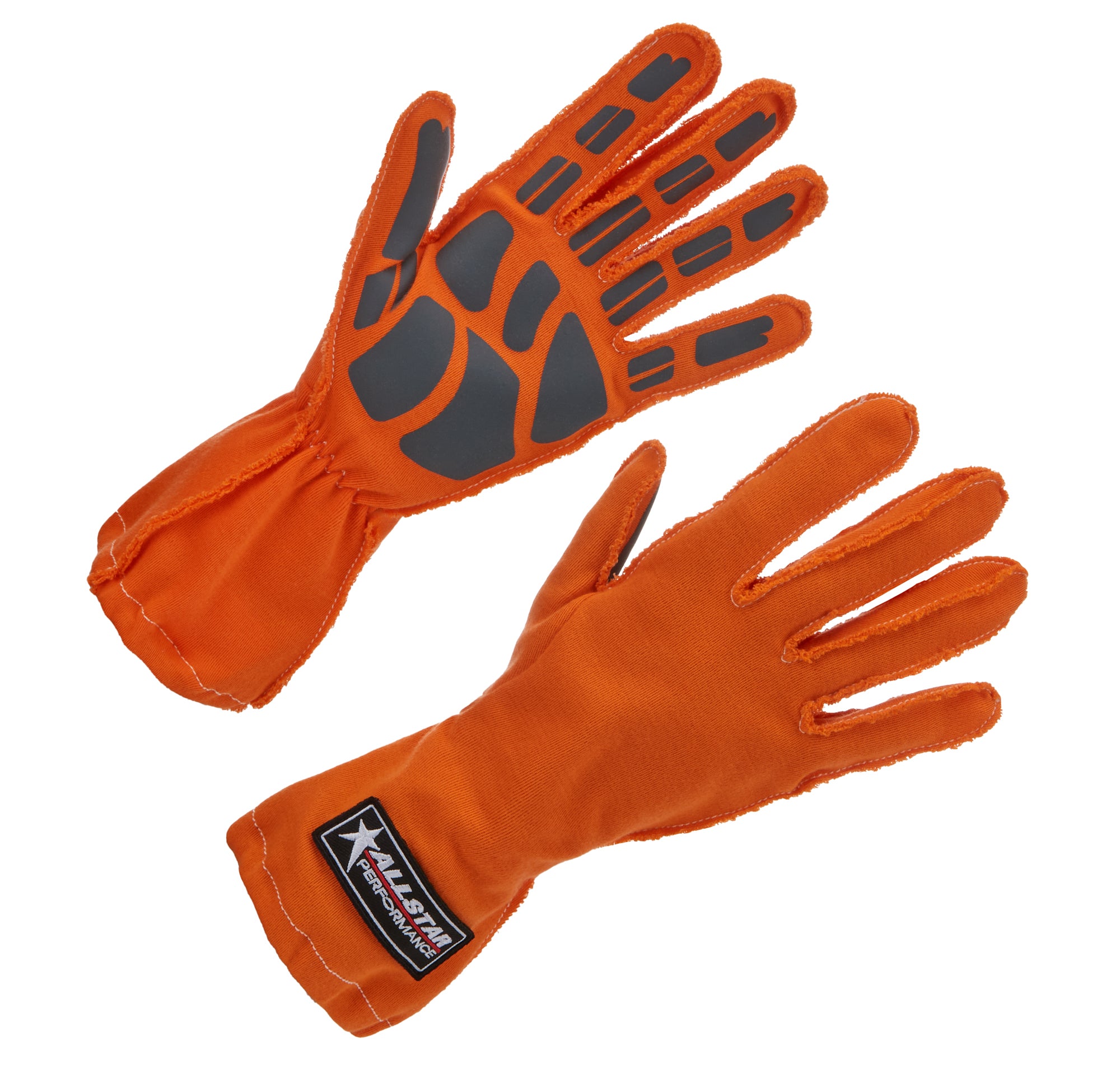 Allstar Performance Driving Gloves Non-SFI Outseam S/L SM Orange Safety Clothing Driving Gloves main image