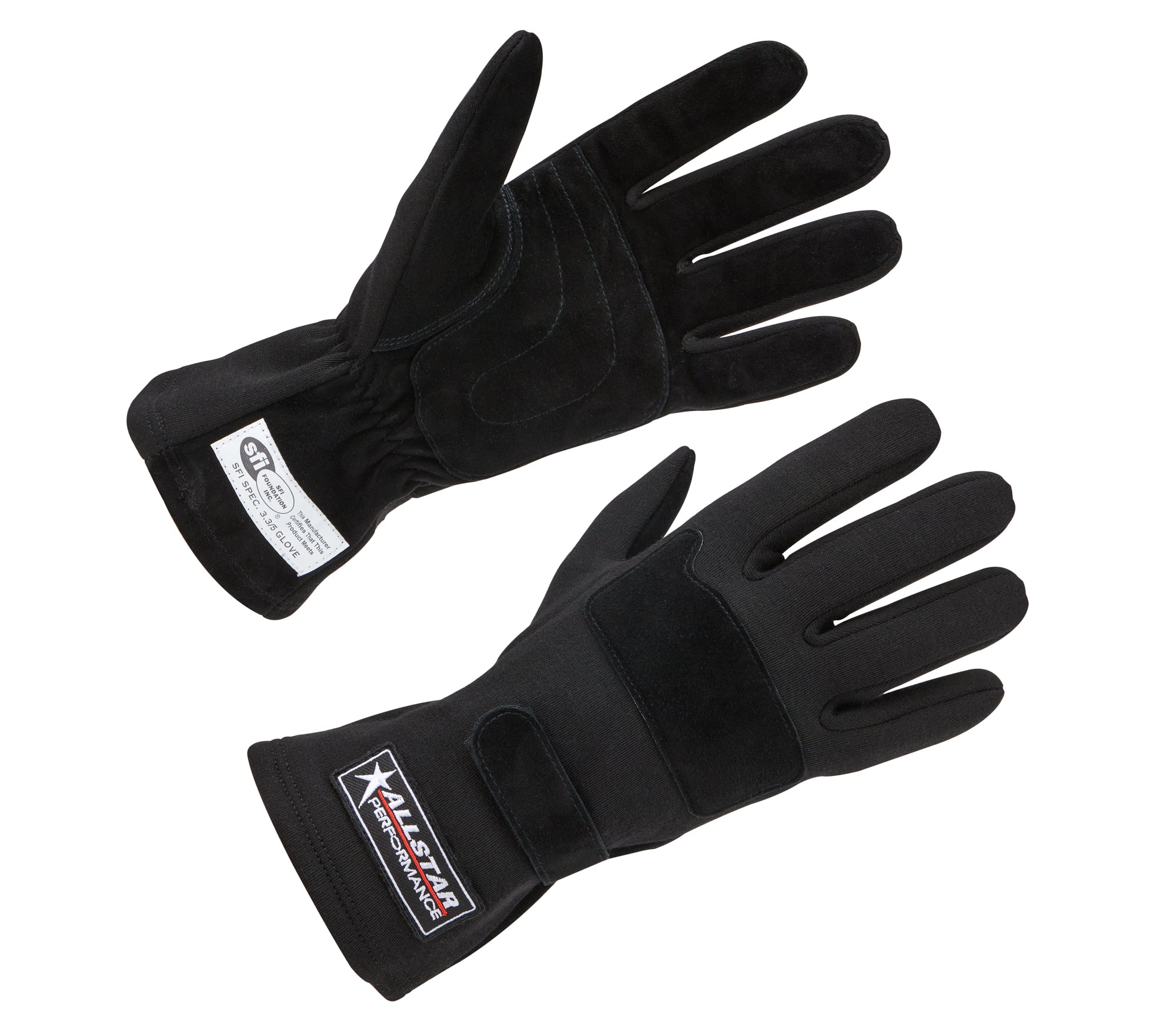 Allstar Performance Driving Gloves SFI 3.3/5 D/L Black Small Safety Clothing Driving Gloves main image