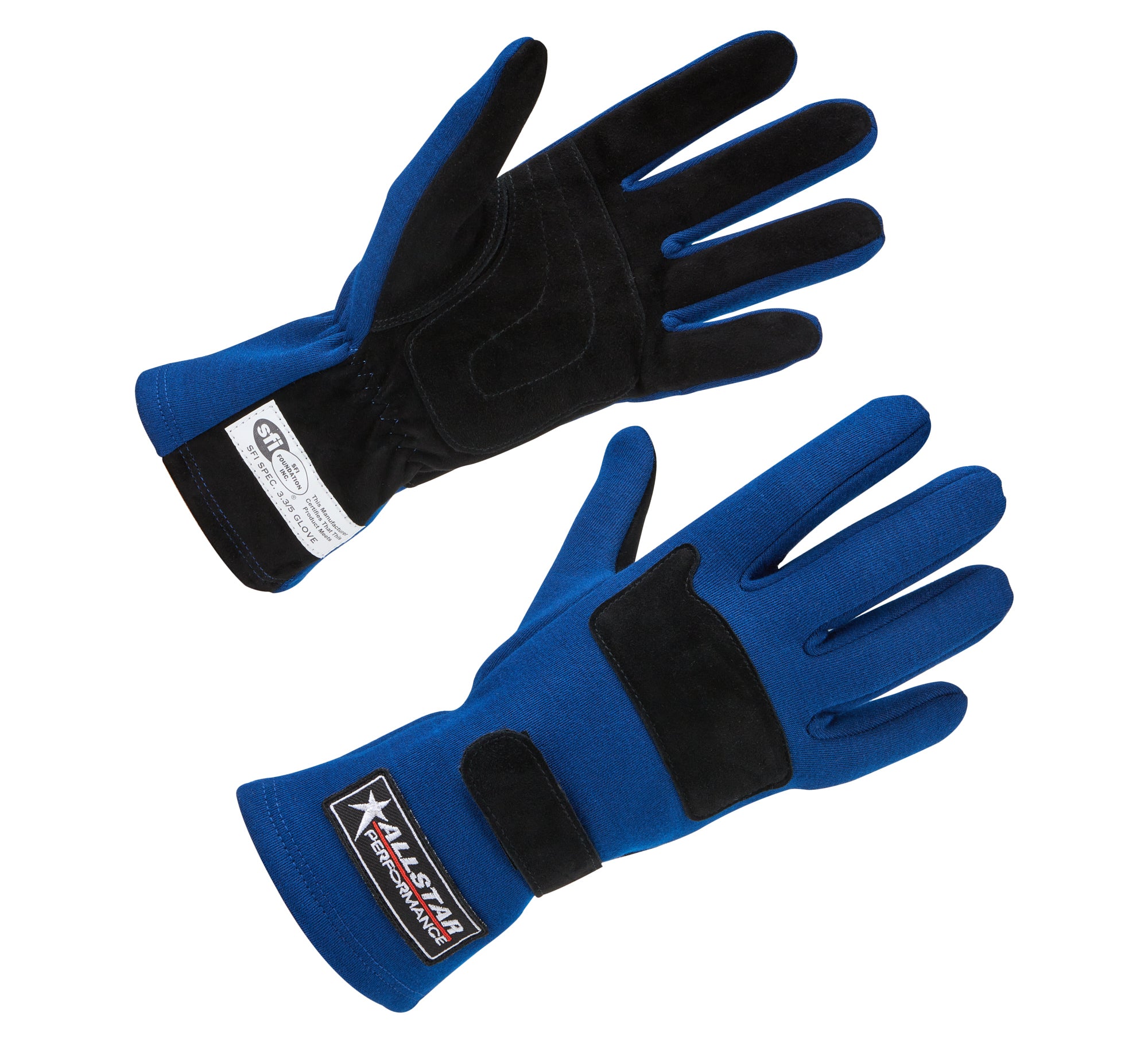 Allstar Performance Driving Gloves SFI 3.3/5 D/L Blue Small Safety Clothing Driving Gloves main image