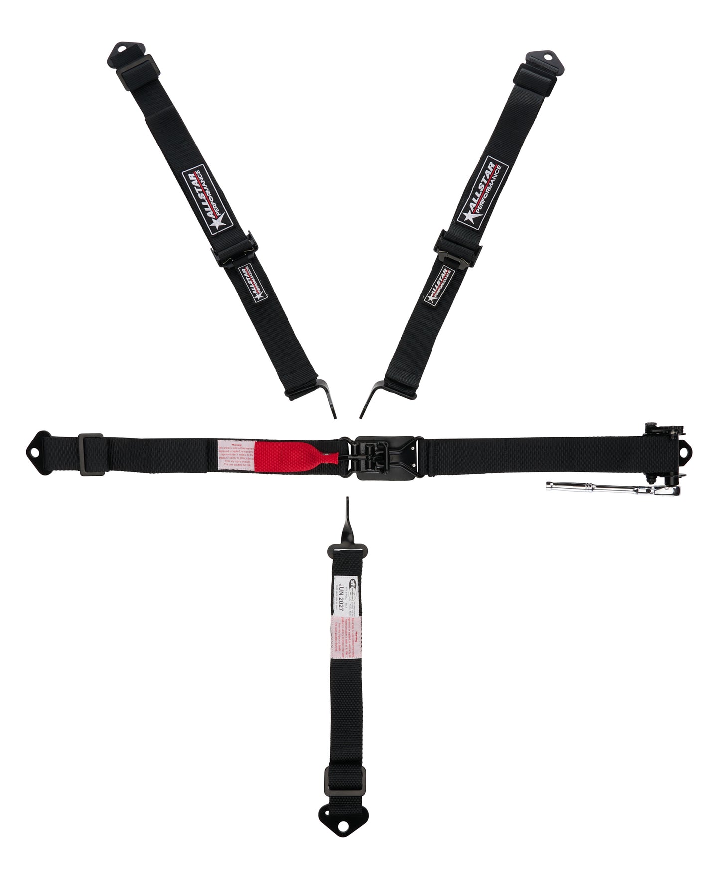 ALLSTAR PERFORMANCE 5-Pt Harness L&L Ratchet 2in Belts Safety Equipment Safety Restraints main image