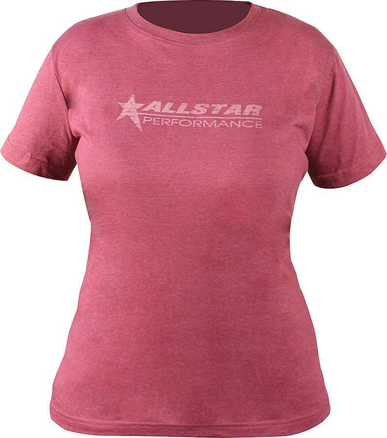 ALLSTAR PERFORMANCE Allstar T-Shirt Ladies Vintage Burgundy Large Promotional Collectables and Apparel Apparel main image
