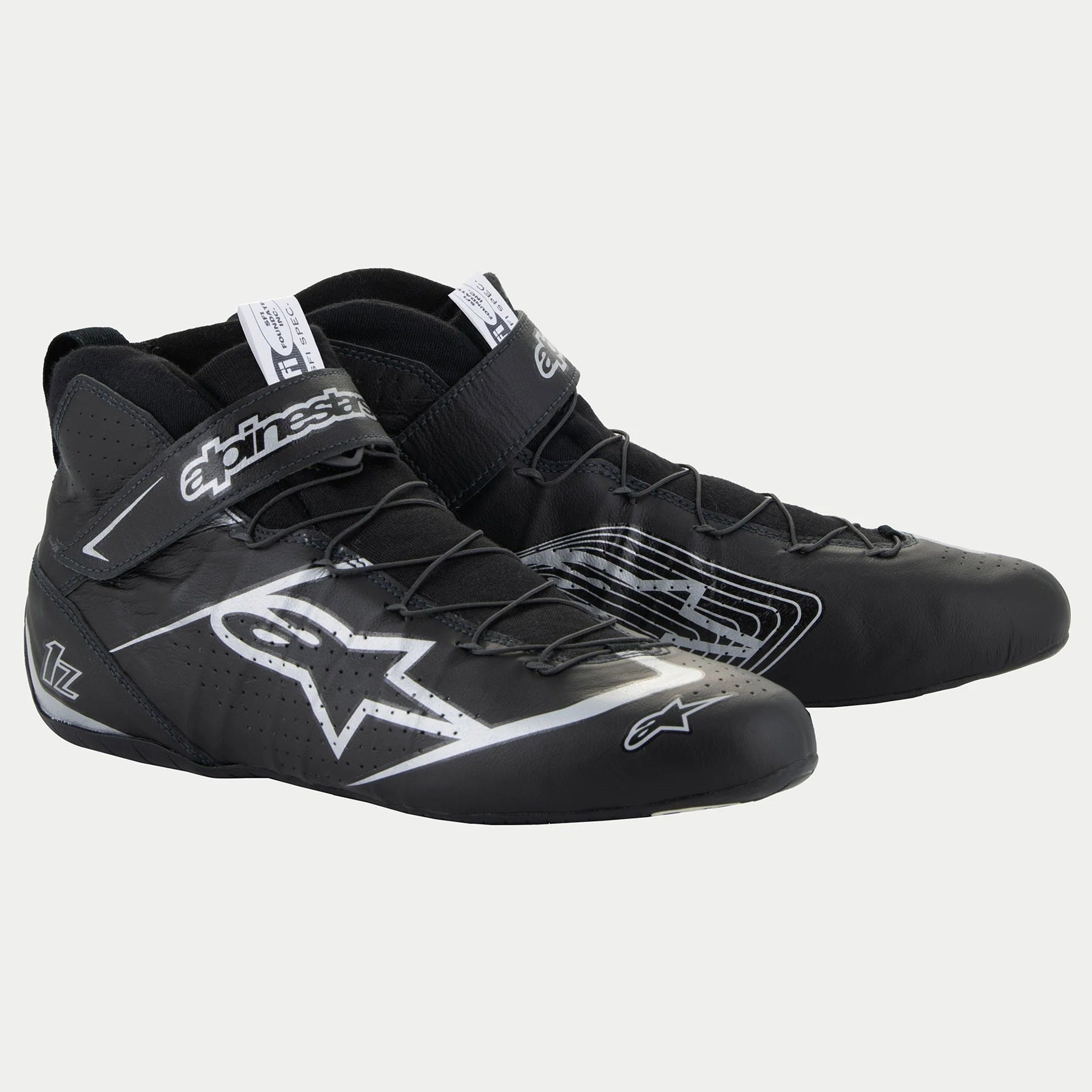 ALPINESTARS USA Shoe Tech-1Z V3 Black / Silver Size 9 Safety Equipment Safety Clothing main image