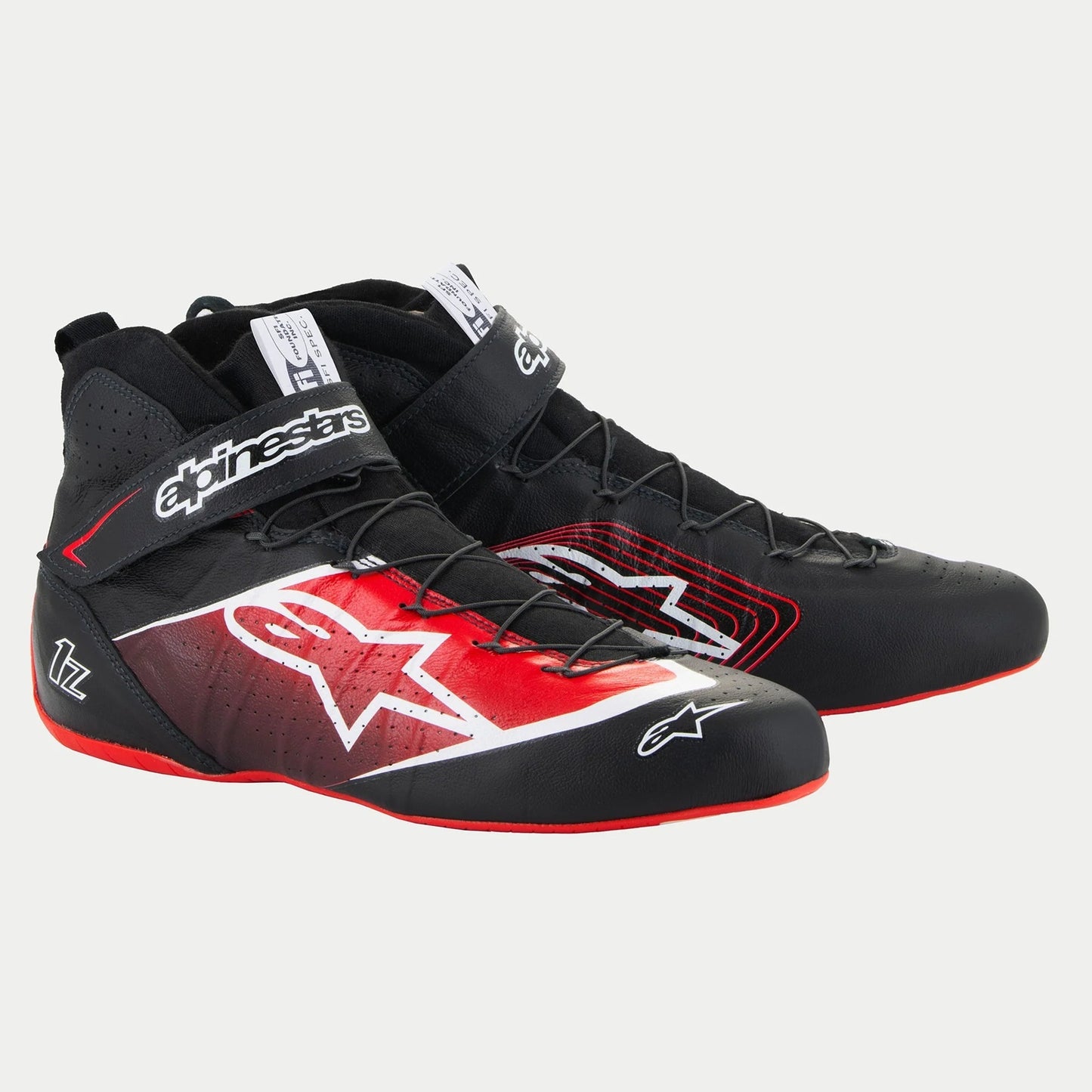ALPINESTARS USA Shoe Tech-1Z V3 Black / Red Size 9 Safety Equipment Safety Clothing main image
