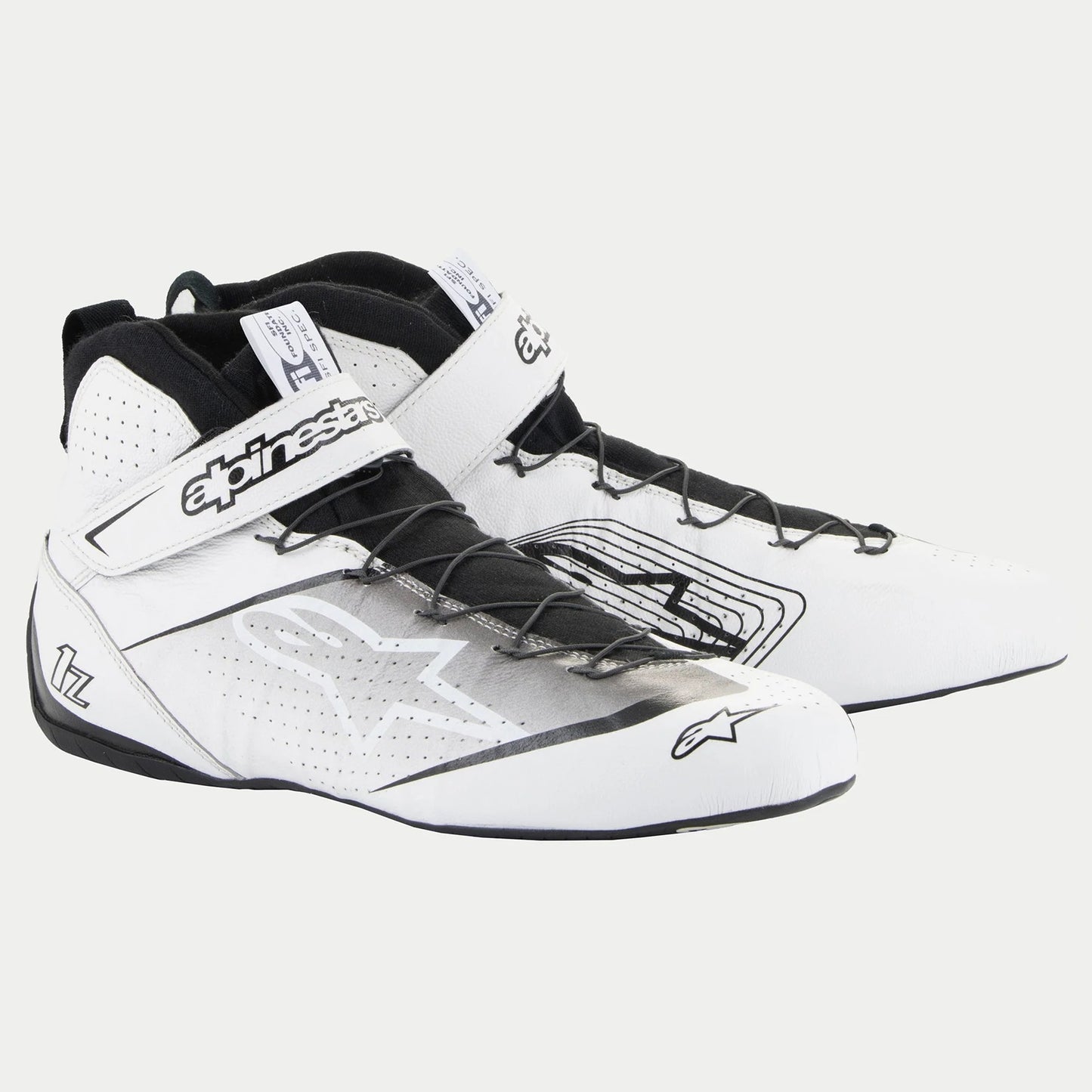 ALPINESTARS USA Shoe Tech-1Z V3 White Black Size 8.5 Safety Equipment Safety Clothing main image