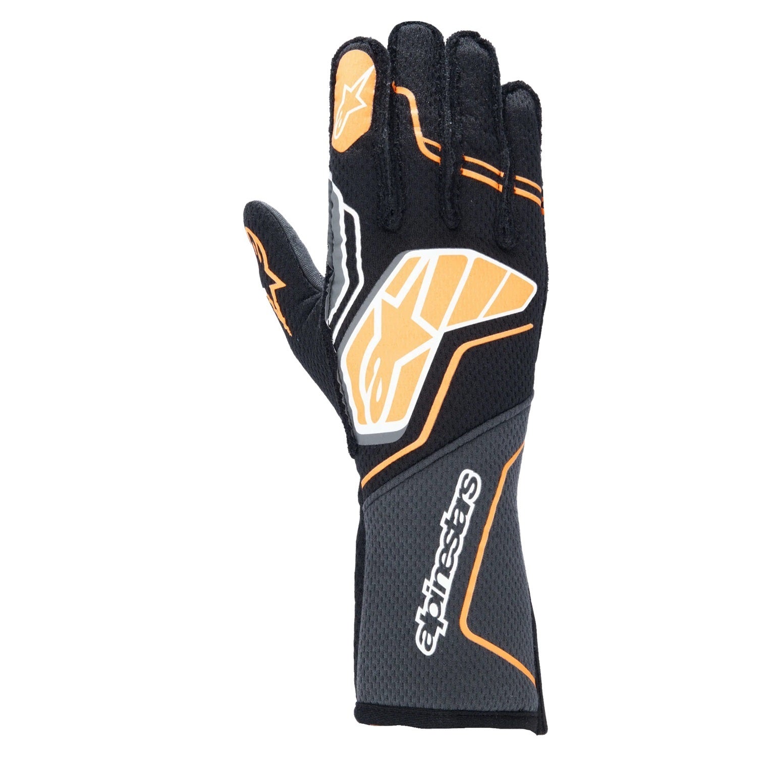 ALPINESTARS USA Glove Tech-1 ZX V4 Blk / Flou Orange  Medium Safety Equipment Safety Clothing main image