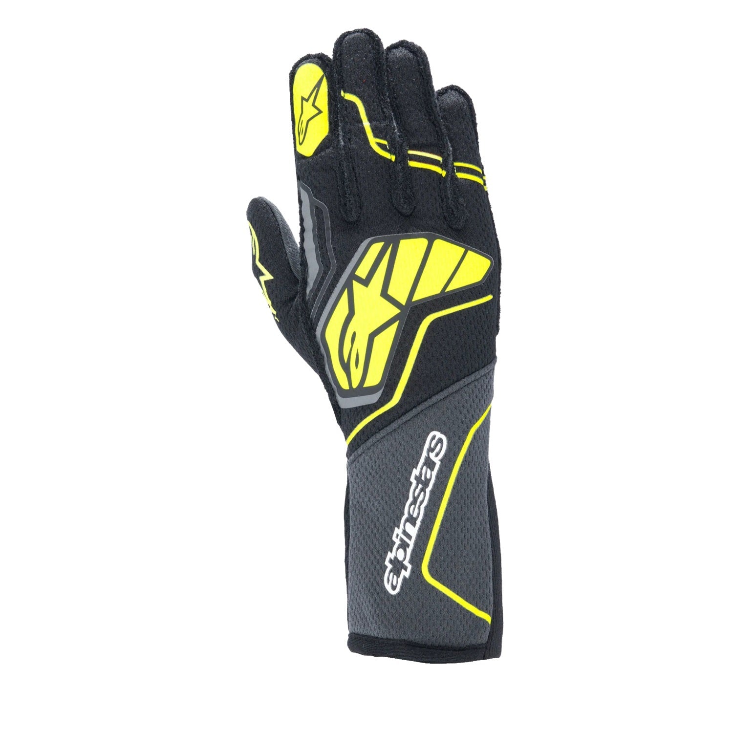 ALPINESTARS USA Glove Tech-1 ZX V4 Blk / Flou Yellow  Medium Safety Equipment Safety Clothing main image
