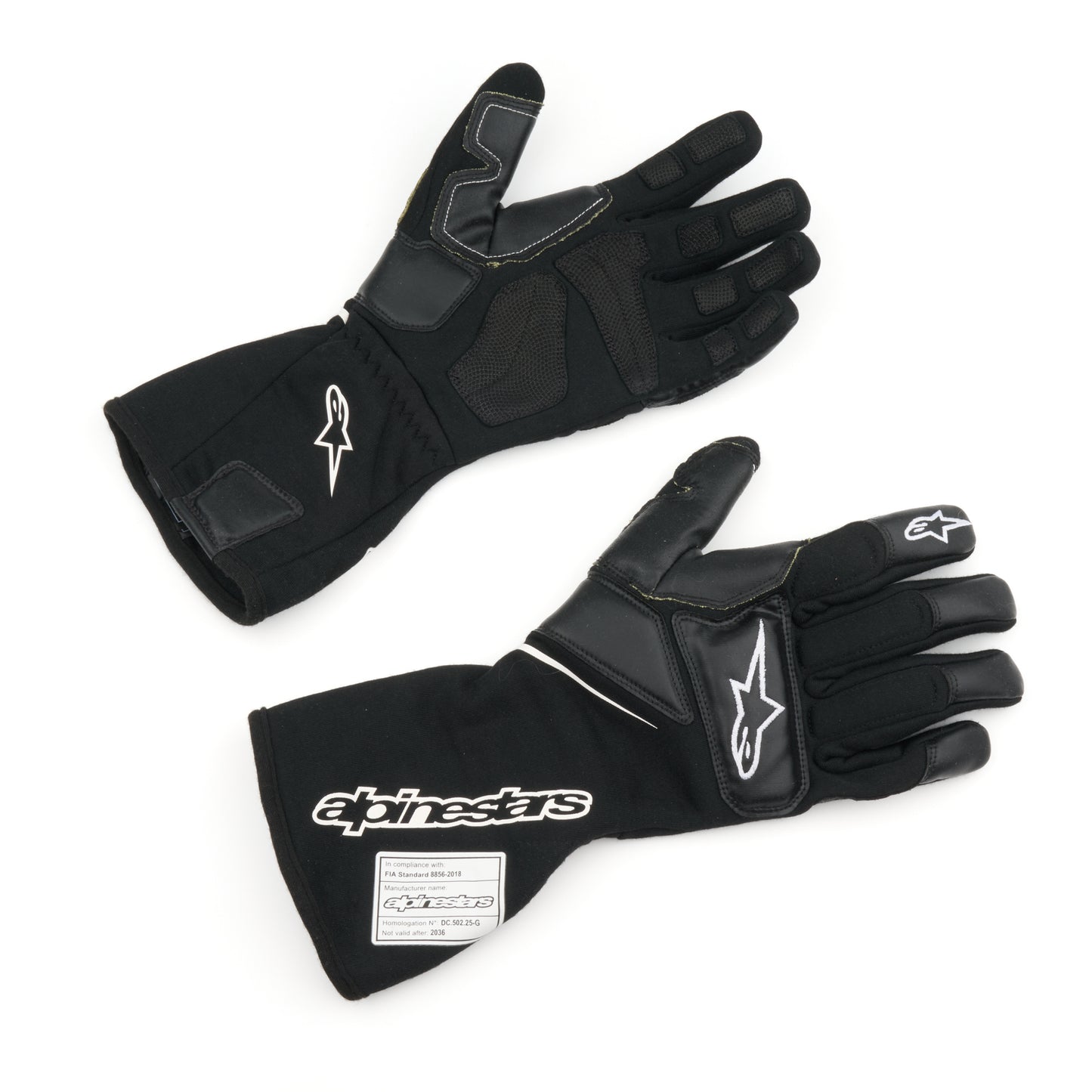 ALPINESTARS USA Glove Tech-M V2 Black Medium FIA Safety Equipment Safety Clothing main image