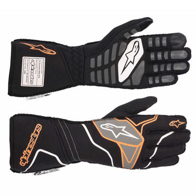Alpinestars Gloves Tech 1-ZX Black / Orange Small Safety Clothing Driving Gloves main image