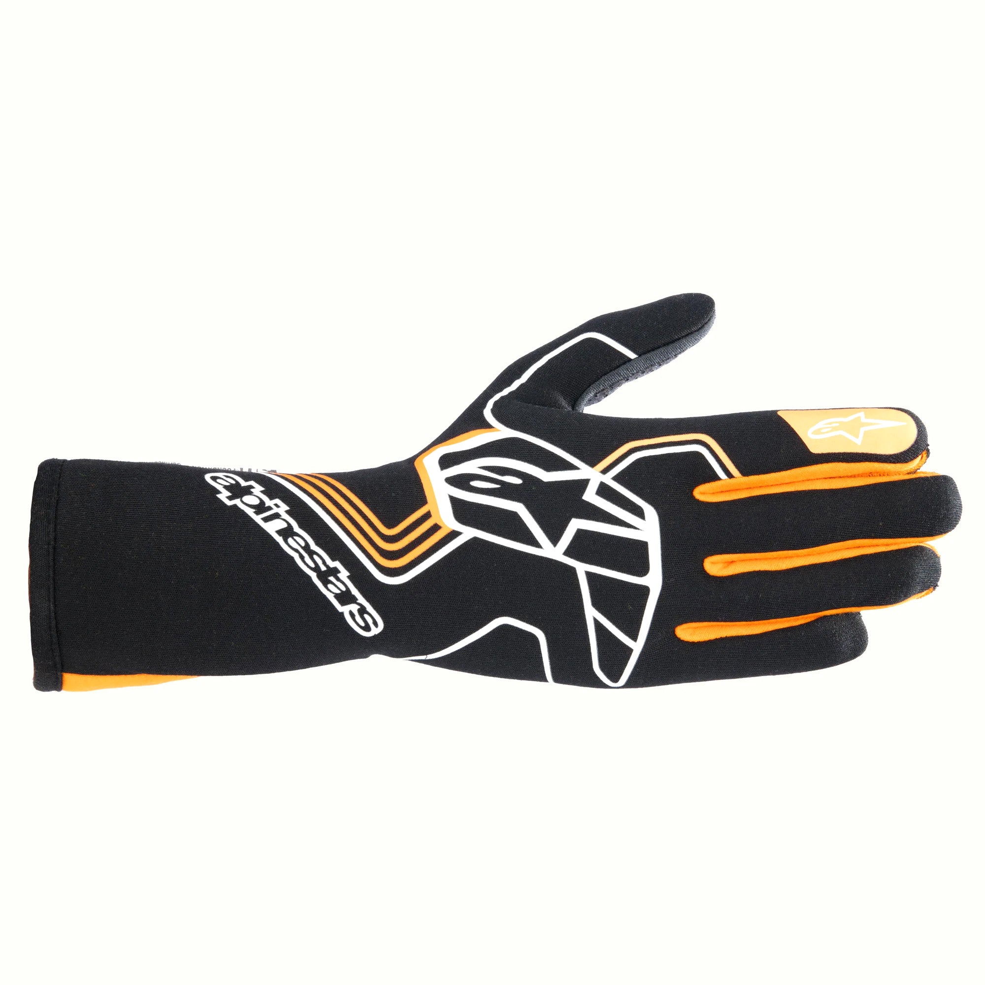 Alpinestars Glove Tech-1 Race V4 Black / Flou Org Large Safety Clothing Driving Gloves main image