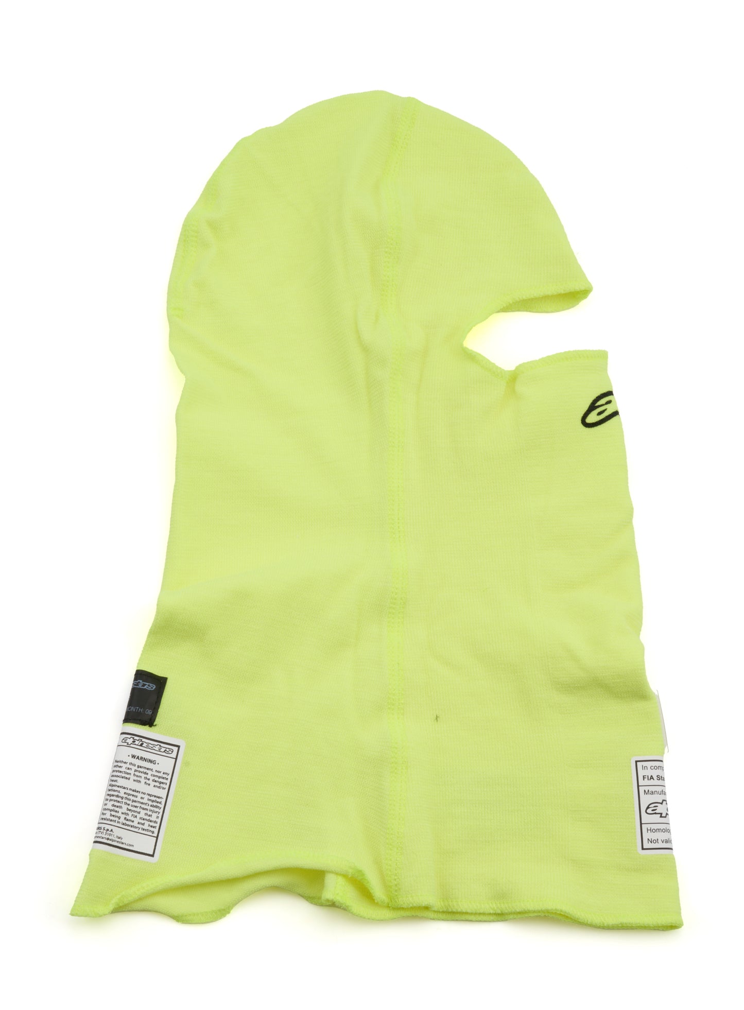 ALPINESTARS USA Balaclava EVO V3 Flu Ylw FIA / SFI Safety Equipment Safety Clothing main image