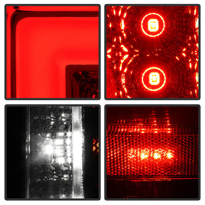SPYDER xTune 07-13 Chevrolet Silverado 1500/3500 Full LED Tail Lights - Chrome (ALT-CH-CSIL07-FLED-C) 9951473