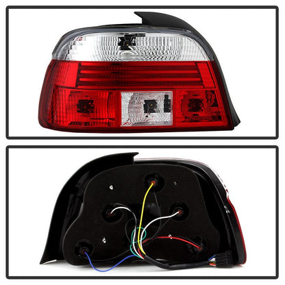 SPYDER Xtune Bmw E39 5-Series 97-00 Tail Light Red Clear ALT-CI-BE3997-RC 5020574
