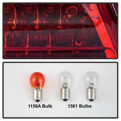 SPYDER Xtune Mercedes Benz W210 E-Class 96-02 LED Tail Lights Red Smoke ALT-CL-MBW210-LED-RSM 5020659