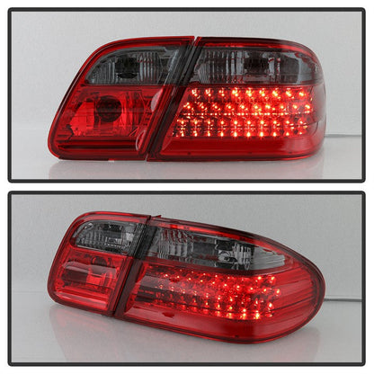 SPYDER Xtune Mercedes Benz W210 E-Class 96-02 LED Tail Lights Red Smoke ALT-CL-MBW210-LED-RSM 5020659