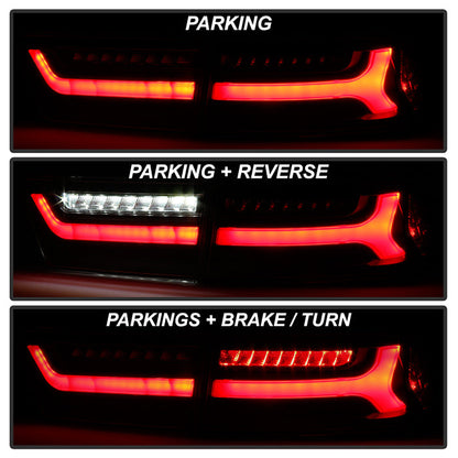 SPYDER 06-08 Acura TSX Light Bar LED Tail Lights - Black 9047510