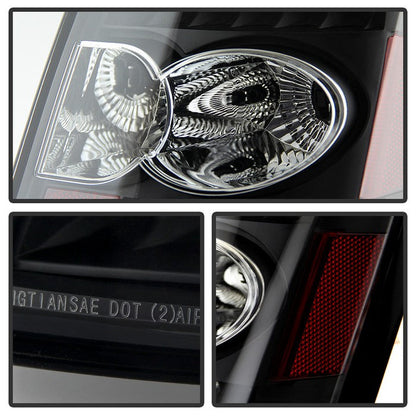 SPYDER Xtune Chrysler 300C 05-07 LED Tail Lights Black ALT-JH-C305-LED-BK 9027512