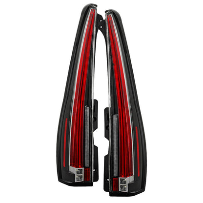 SPYDER xTune 07-14 Cadillac Escalade Black LED 2in1 Tail Lights - ALT-JH-CAESC07-2IN1LED-BK 9039782