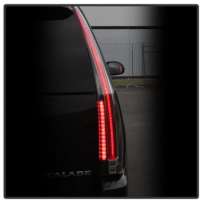 SPYDER xTune 07-14 Cadillac Escalade Black LED 2in1 Tail Lights - ALT-JH-CAESC07-2IN1LED-BK 9039782