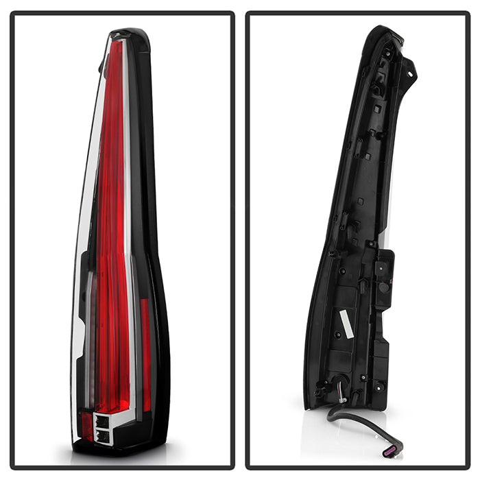 SPYDER xTune 07-14 Cadillac Escalade Black LED 2in1 Tail Lights - ALT-JH-CAESC07-2IN1LED-BK 9039782