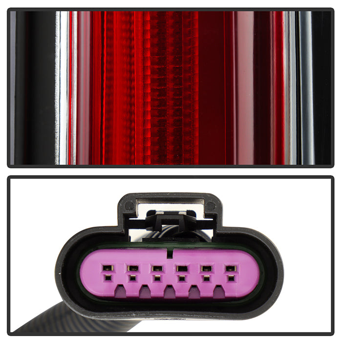 SPYDER xTune 07-14 Cadillac Escalade Black LED 2in1 Tail Lights - ALT-JH-CAESC07-2IN1LED-BK 9039782